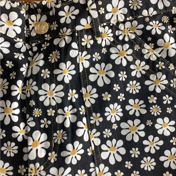 Big Bud Press Black and Yellow Floral Pencil Pants - Picture 2 of 4